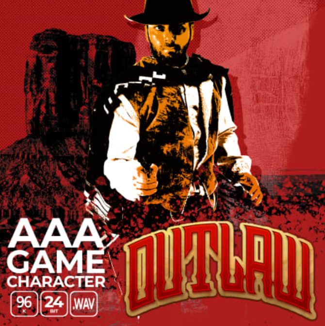 Epic Stock Media AAA Game Character Outlaw