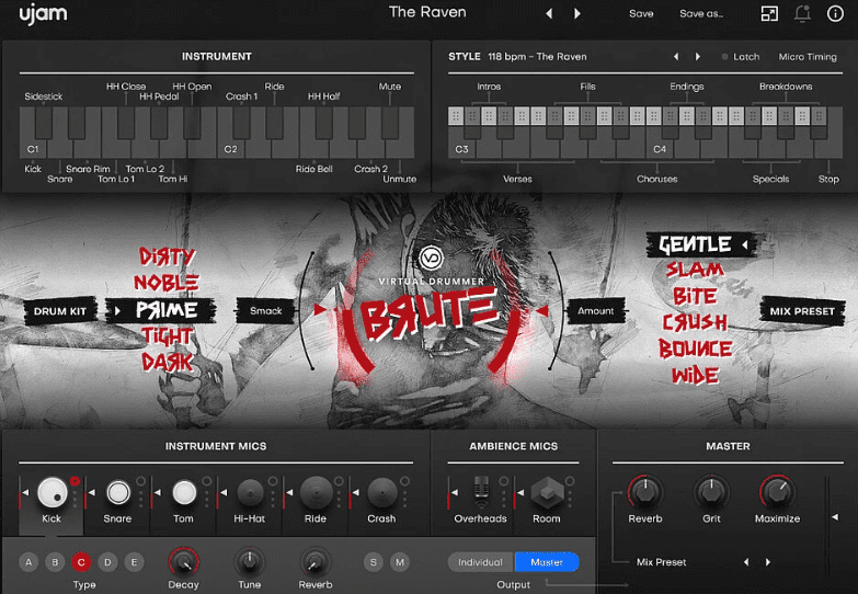 uJAM Virtual Drummer BRUTE v2.1.1 Mac