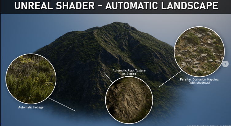 Artstation – Unreal Shader – Procedural Automatic Landscape