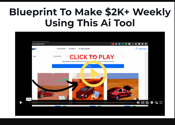 Satish Gaire – Blueprint To Make $2K+ Weekly Using This Ai Tool!