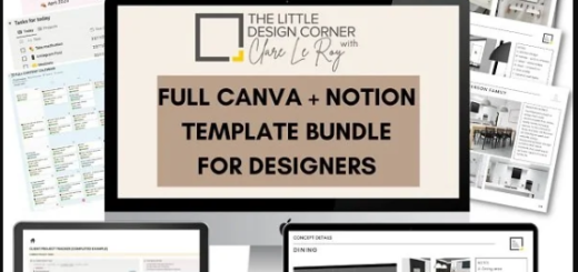 Clare Le Roy – The Complete Canva and Notion Template Bundle for Designers