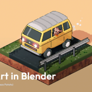 Patata School – Pixel Art in Blender