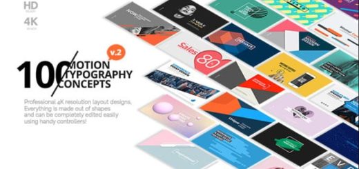 Videohive 100 Motion Typography Concepts