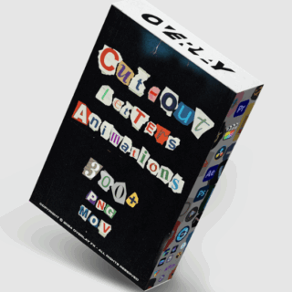 Overlay FX – Cut-Out Letters Animations Pack